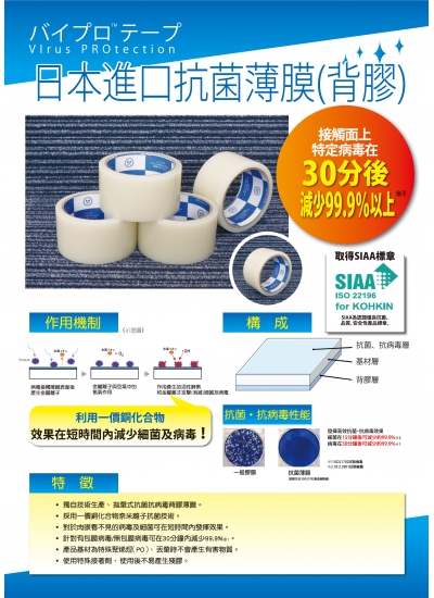 日本進口抗菌薄膜